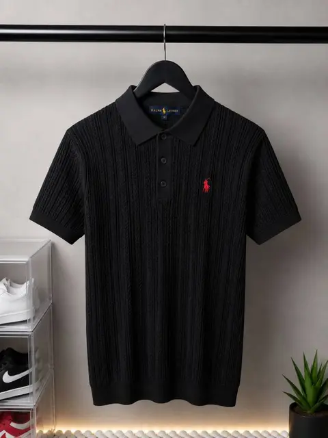 Ralph Lauren Premium Knit Polo T-Shirt 2019