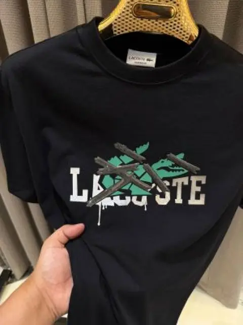 Lacoste imported tshirt Black