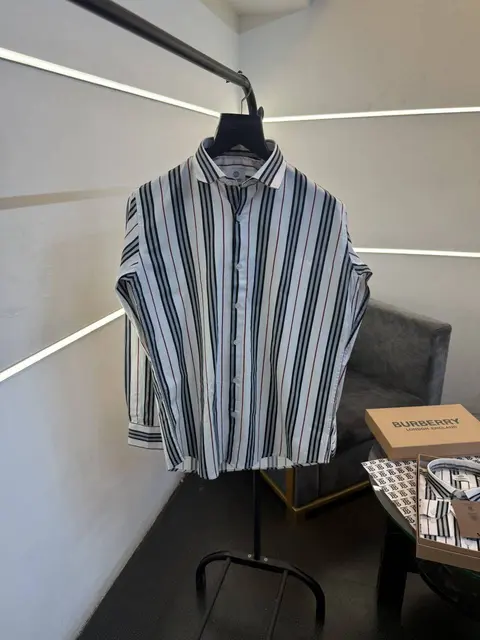 Burberry lining imported box pack shirt with brand button white sale