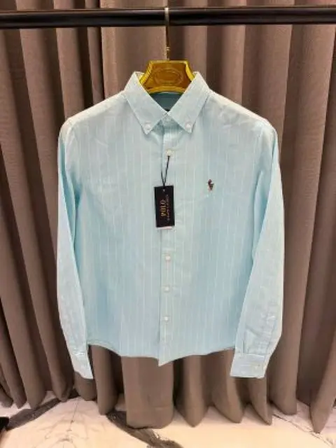 Ralph Lauren Linning sky blue imported shirt