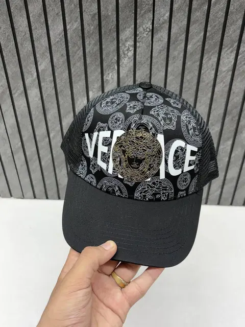 Versace Medusa Front Logo Premium Trucker Hat With Safety Box