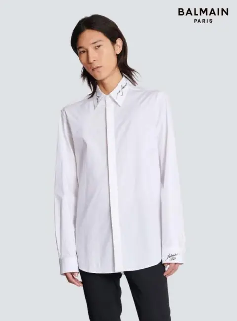 Balmain imported box pack shirt White
