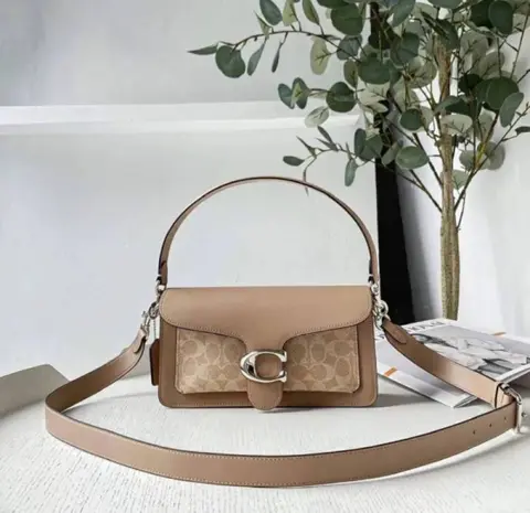 Coach Tabby 26 Shoulder Bag With OG Box & Dust Bag (Beige Cream-847)