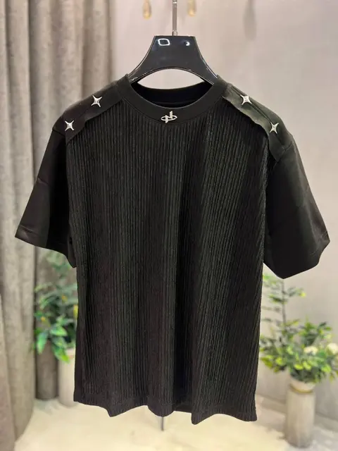KOREAN IMPORTED HIGH DEMAND ARTICLE T-SHIRT BLACK