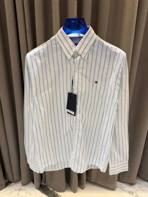 Tommy Hilfigar Chest Logo Lining Full Sleeves Shirt