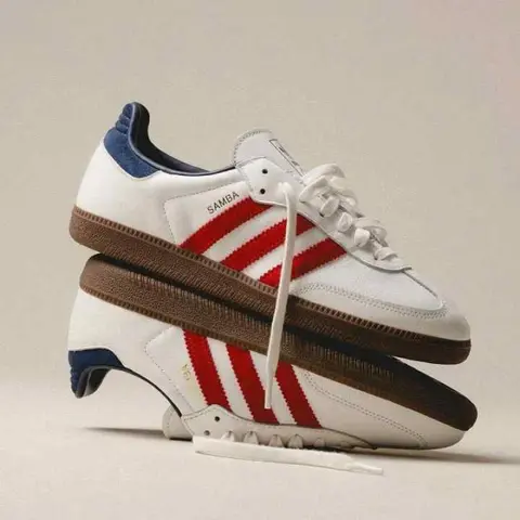Adidas Samba OG Core White Victory Red