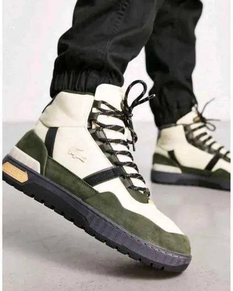 Lacoste T Clip Winter Mid Beige Dark Green 1046