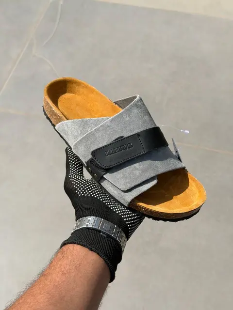 Birkenstock kyoto Grey suede