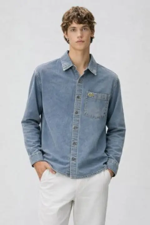 Lacoste IMPORTED STORE ARTICLE DENIM SHIRT
