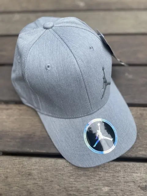 Air Jordan Mettalic Silver Jordan Logo Premium Unisex Cap (With Safety Box)