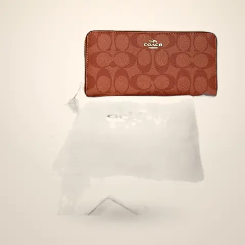 Coach 12-2 Premium quality zipper Wallet With Box Tags DustCover Highend Quality
