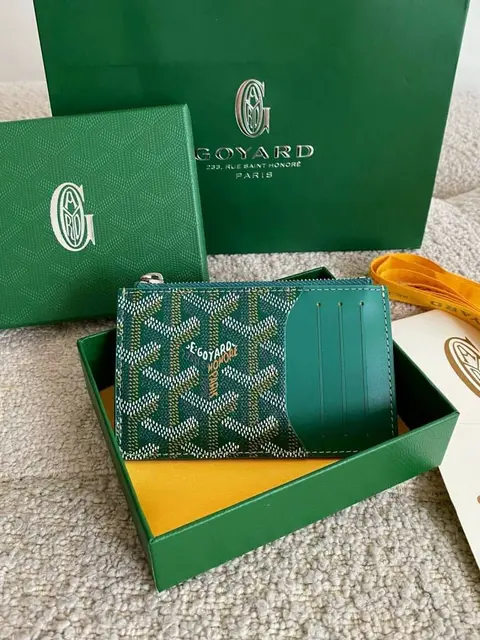 Goyard Bourbon Zipped CardCase Wallet With OriginalBox DustCover