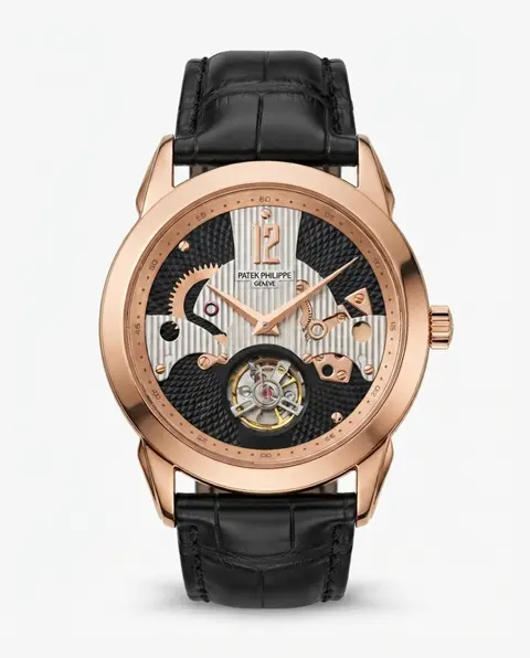 Patek Phillipe Peacock Witness Tourbillon Copper Black Dial
