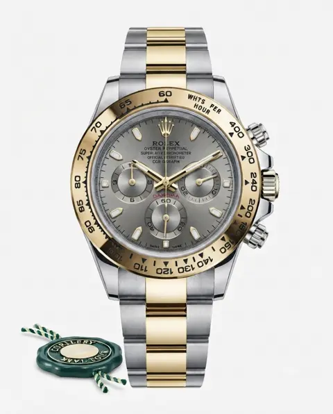 Rolex Daytona chronograph Two Tone Gold Grey Dial