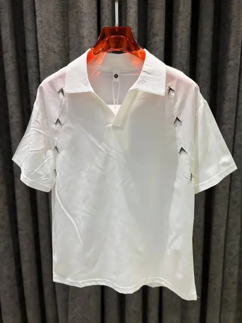 KOREAN IMPORTED HIGH DEMAND ARTICLE POLO T-SHIRT WHITE