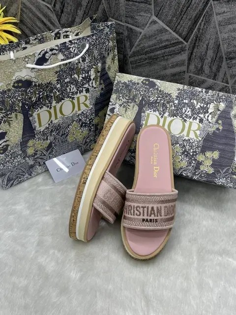 Dior on Sale Riverara Miss Diyorr Pump Pink With Original Box & CarryBag