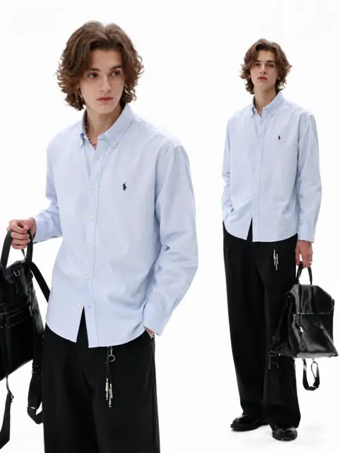 Ralph xL-AUREN P-OLO IMPORTED STORE ARTICLE SHIRT linen fabric
