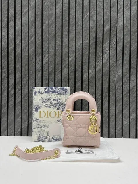 Dior 662 Lady Dioor Nano Pink With Original Box Packing