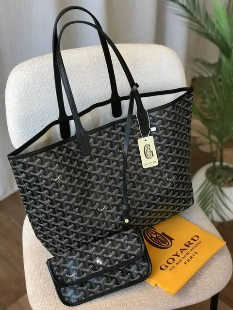goyarrd Artios GM Black Tote WithWallet Dustcover