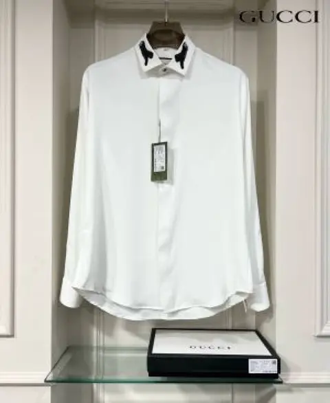 Gucci Tiger Collar Diamond Design Imported Korean Shirt
