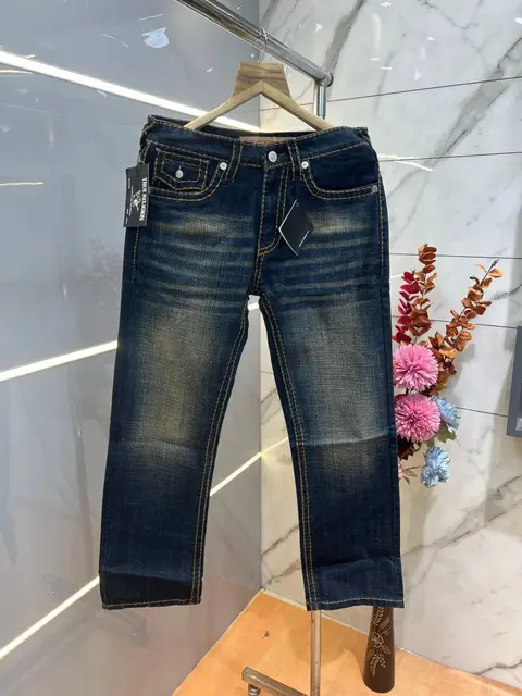 True Religio n Straight Fit Premium Imported Stretchable lycra fabric Denim with back flap pocket Design 3710