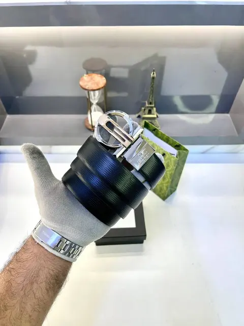 Gucci Silver Rose Gold Belt Fa 426