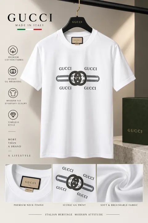 Gucci Premium Round Neck T-Shirt 1902
