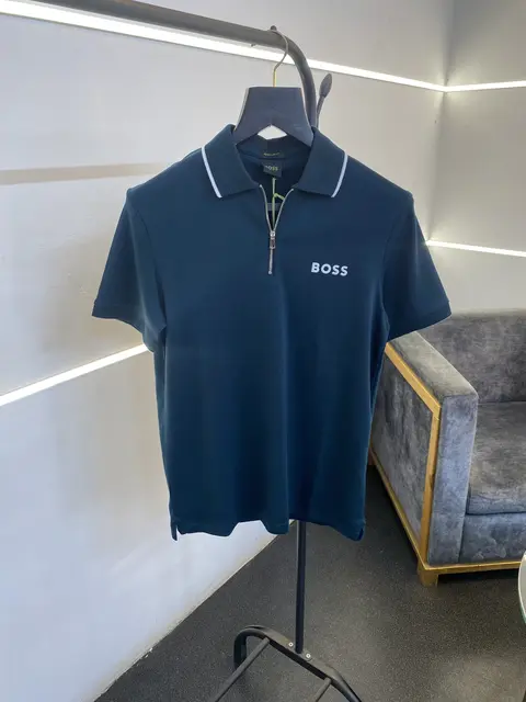 Hugo bos premium polo tshirt bottle green