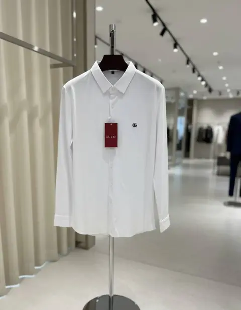 Gucci IMPORTED TRENDING KOREAN SHIRT WHITE