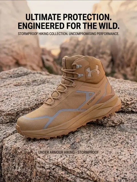 Under Armor Storm Proof boots Tan