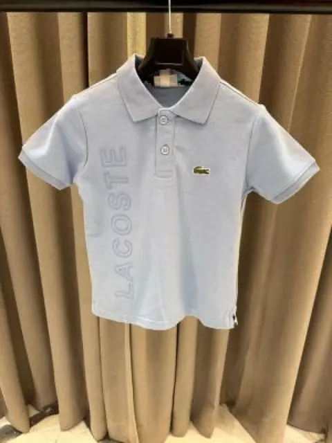 No return Lacost Imported kids Polo t-shirt Sky blue