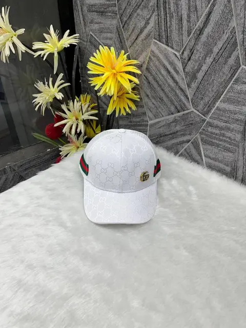 Gucci GG Small Side Logo Stripes Premium Net Unisex Cap With Safety Box
