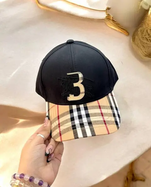 Burberry Equestrian Knight Half B Black Premium Unisex Cap With Safety Box