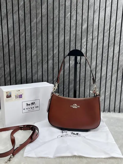 Coach Teri Brown ShoulderBag With OriginalBox DustCover