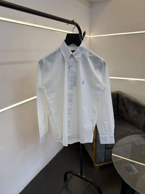 Ralph lauren pure linen imported shirt white sale