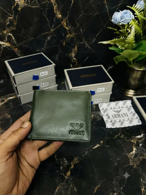 103 ARMAANI GREEN PREMIUM QUALITY WALLET NO71