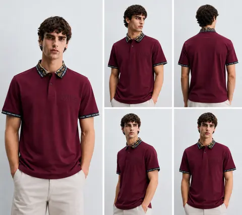 Versac- IMPORTED STORE ARTICLE POLO T-SHIRT