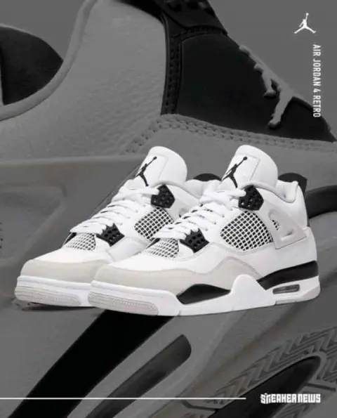 Nike Jordan Retro 4 Military Black Semi UA