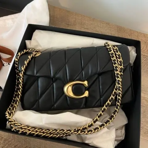 Coach Tabby 26 Black-Gold With Original Box & DustCover