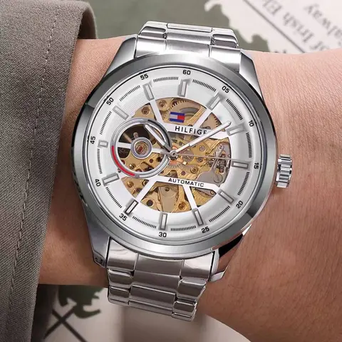 Tommy Hilfige r Automatic Silver-White