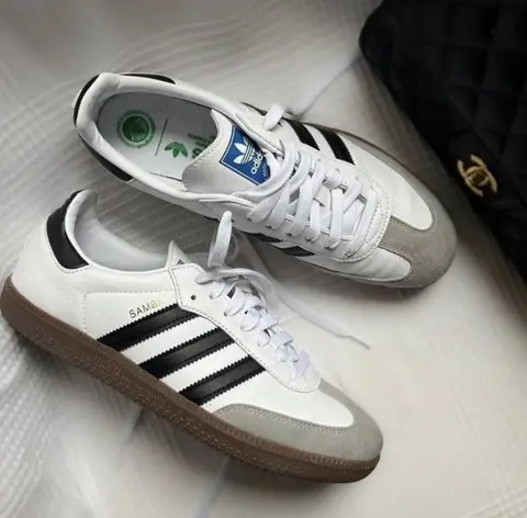 Adidas Samba White to Black 1079