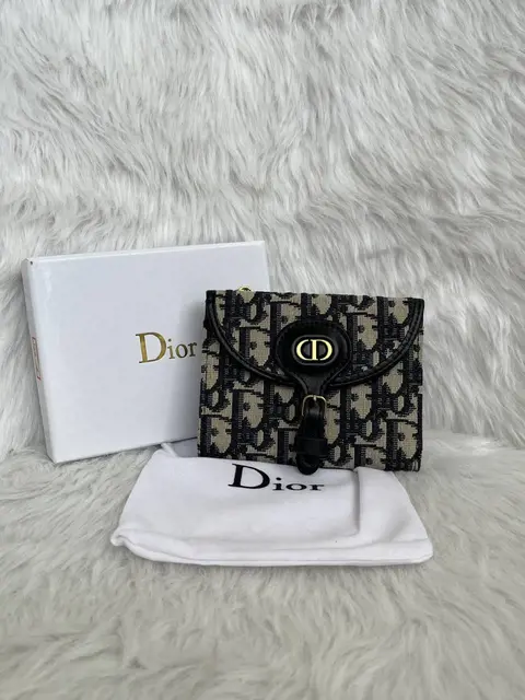 Dior D2 Montaigne Premium Highend TwoFold Wallet With OriginalBox DustCover