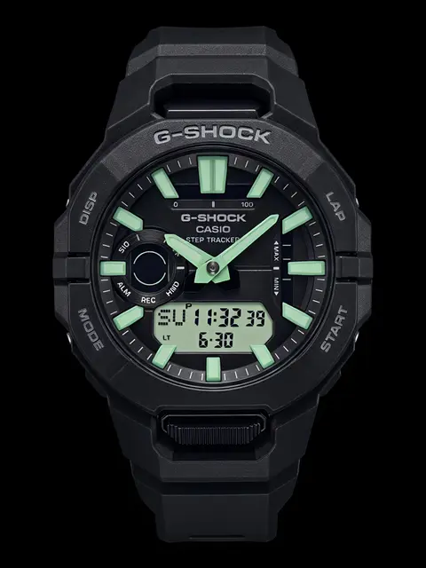 Casio G Shock GBA-950-2A Full Black LimeGreen-Needles