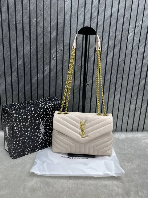 Ysl Lou Lou Soft Medium Shoulder Bag With Original Box & Dust Cover Packing