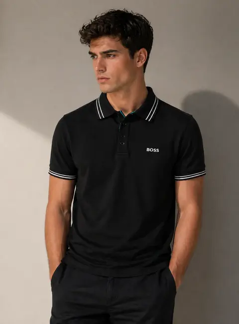 Boss Polo T-shirt Black