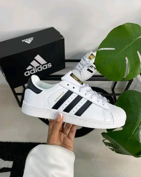 Adidas Superstar White Black Leather