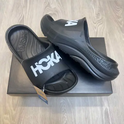 Hoka Ora Athletic Premium Black Slides