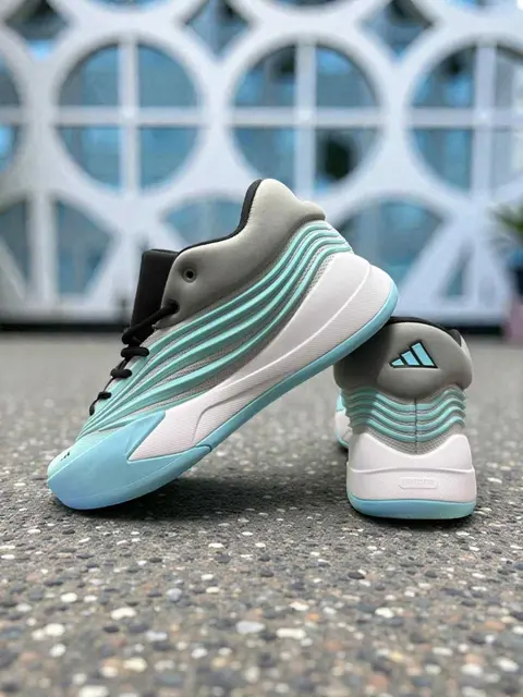 Adidas Dame X Older Kids (GS)Flash AquaCore BlackGrey331 (4)
