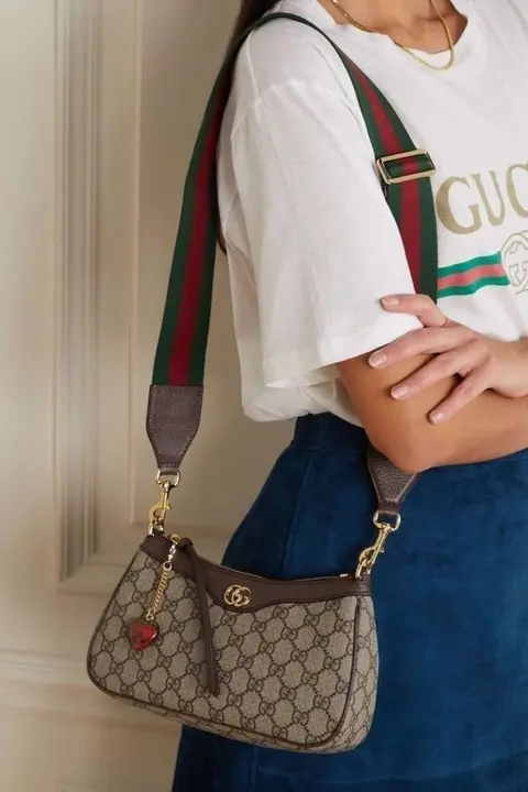 Gucci Ophidia Premium Strawberry Keychain Model With Double Box Packing