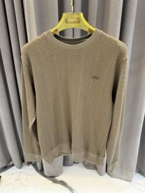 No return Lacost imported sweatshirt brown
